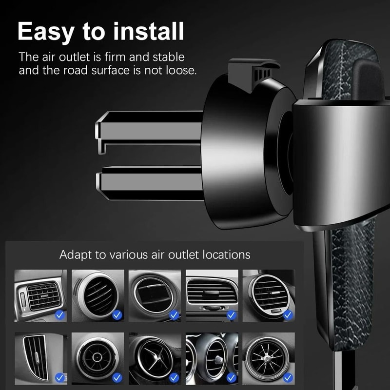 HighFidelity GravitySensing Car Air Vent Clip Mount And Navigation Bracket 3