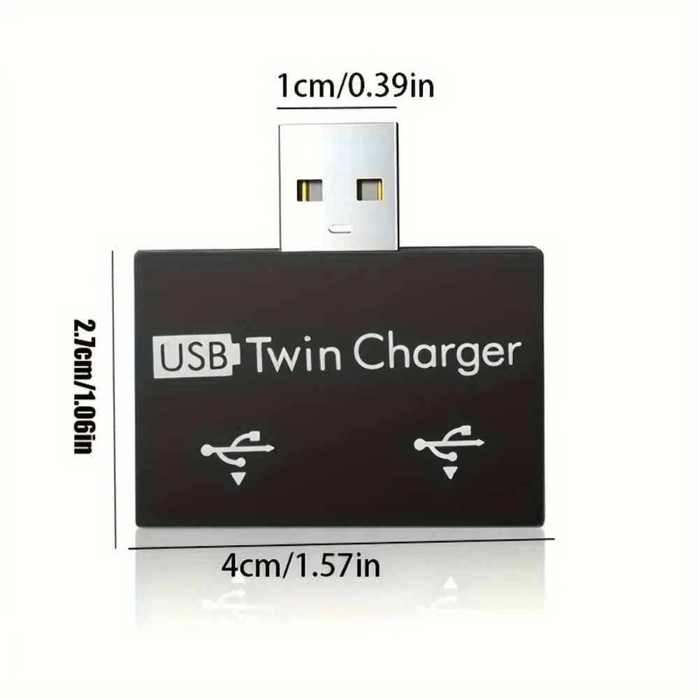 HighFidelity USB Twin Charger And DualPort Female Hub Converter 5