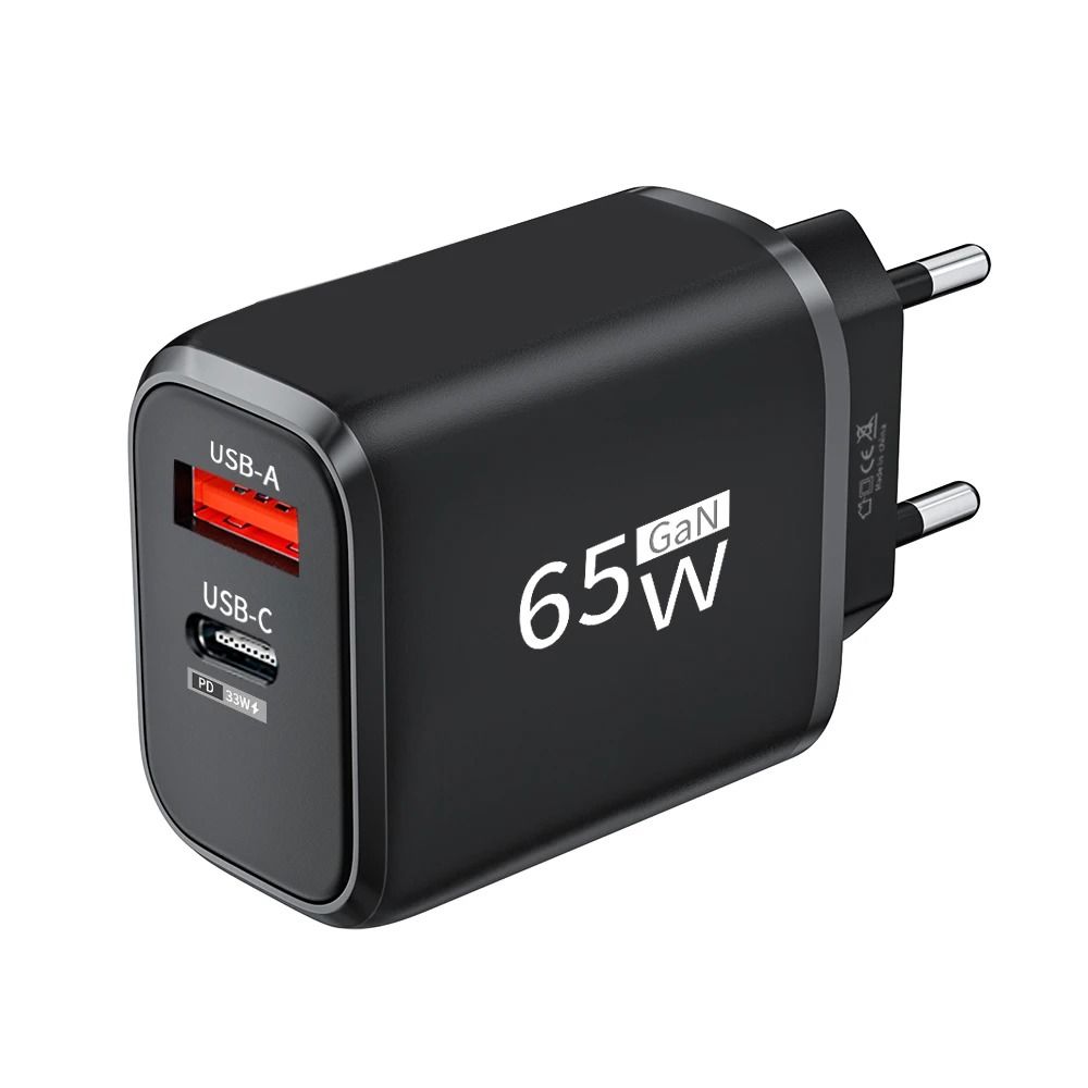 UltraHighFidelity 65W GaN DualNode PD QC TitaniumGrade Wall Power Architecture 9