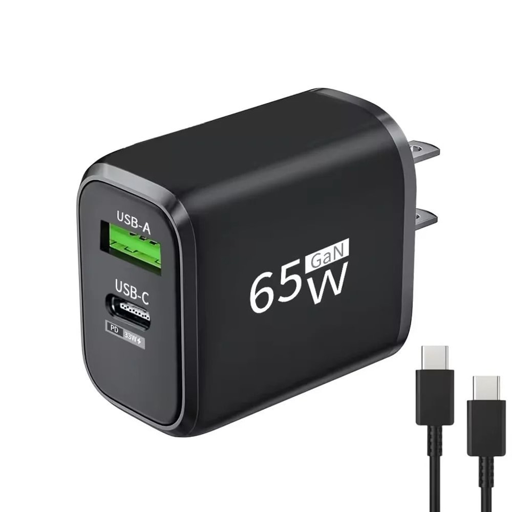 UltraHighFidelity 65W GaN DualNode PD QC TitaniumGrade Wall Power Architecture 11