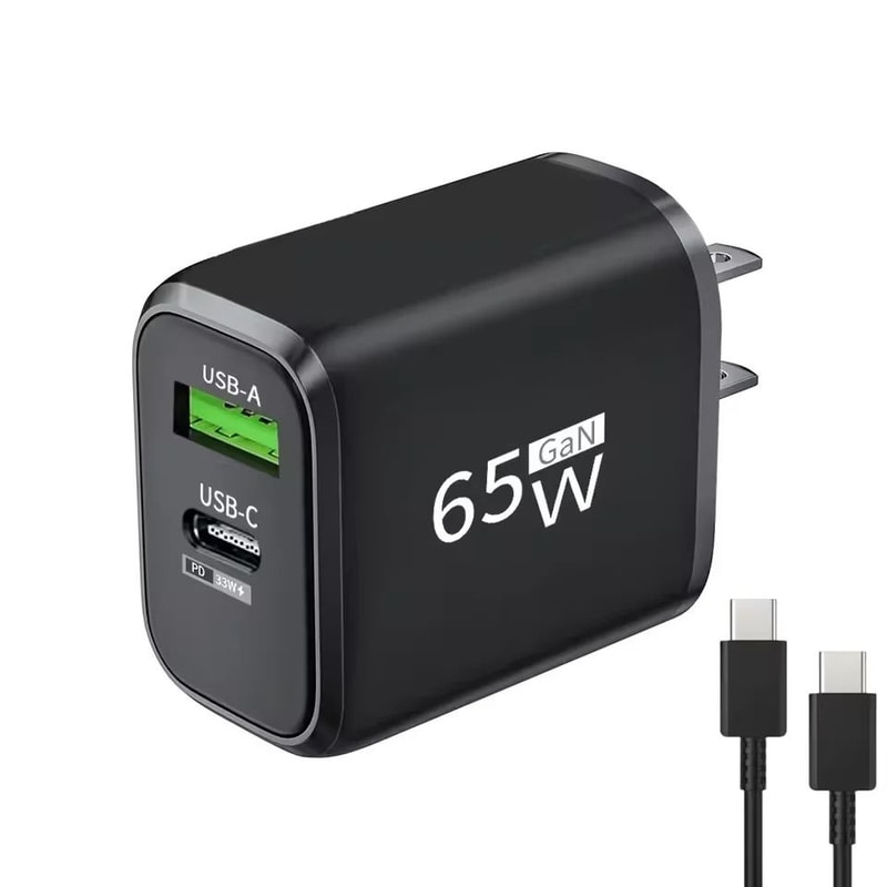 UltraHighFidelity 65W GaN DualNode PD QC TitaniumGrade Wall Power Architecture 11