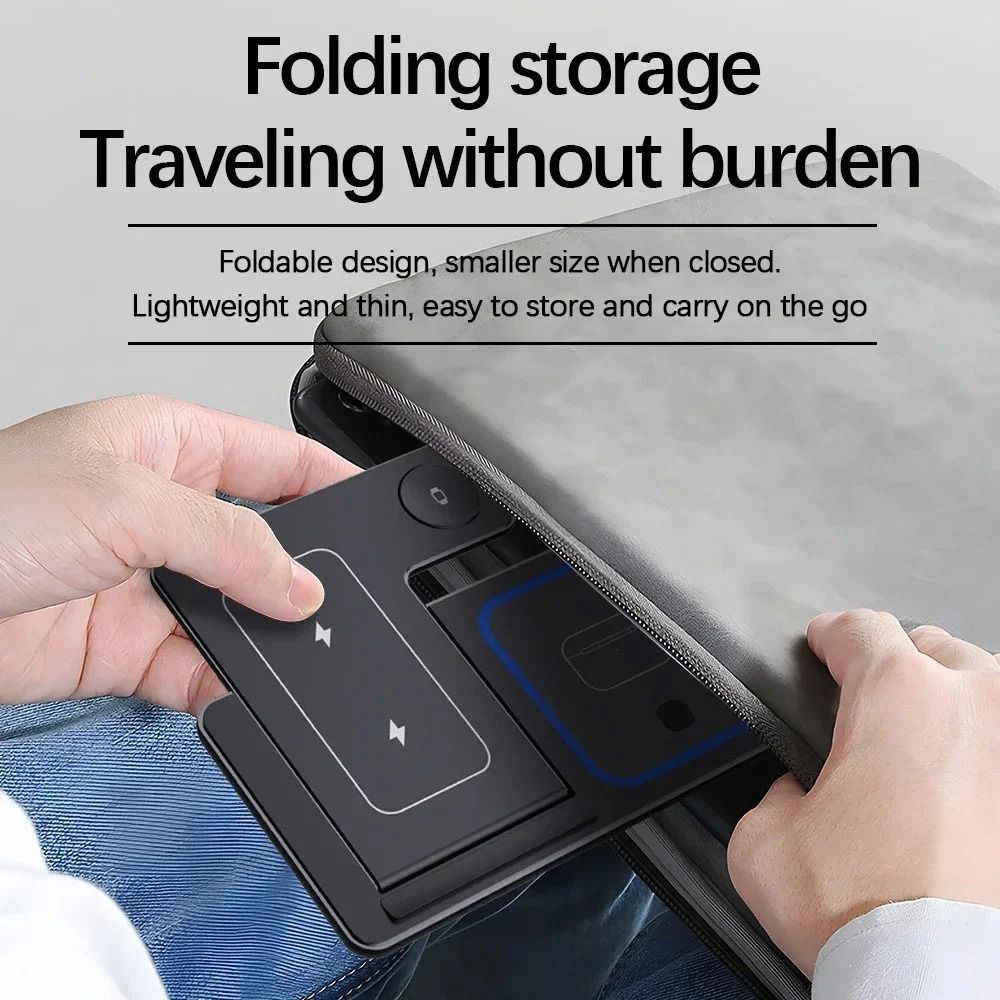 30W 3in1 TitaniumGrade Foldable Magnetic Wireless Charging Architecture 3