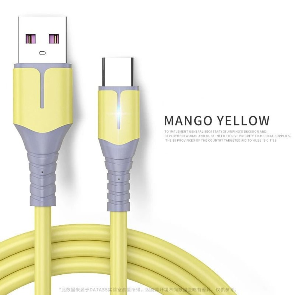 SuperSoft Liquid Silicone 5A Fast Charging USBC Cable 7