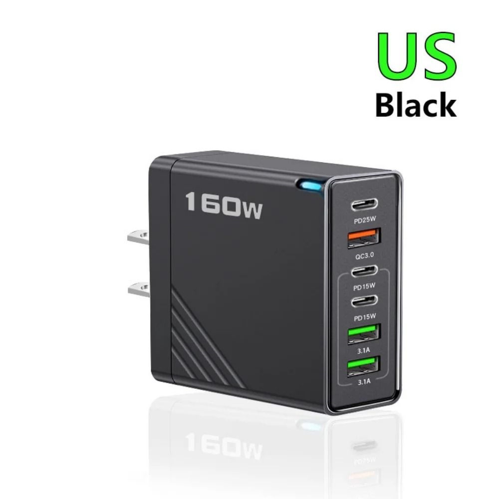 UltraFast 160W MultiPort USBC Wall Charging Station 9