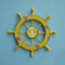Retro Mediterranean Wooden Ship Helm Timeless Nautical Wall Art 6