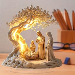 family tree of life acrylic desktop ornament