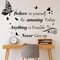 Gemini Said Inspirational Butterfly Wall Decal Collection 0