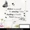 Gemini Said Inspirational Butterfly Wall Decal Collection 5