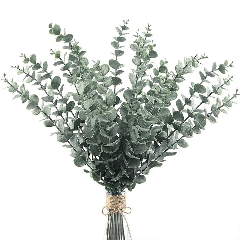 Artificial Eucalyptus Stems Leaves Fake Plants For Wedding Decor 0
