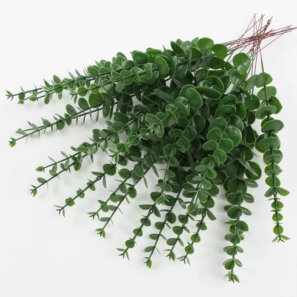 Artificial Eucalyptus Stems Leaves Fake Plants For Wedding Decor 6