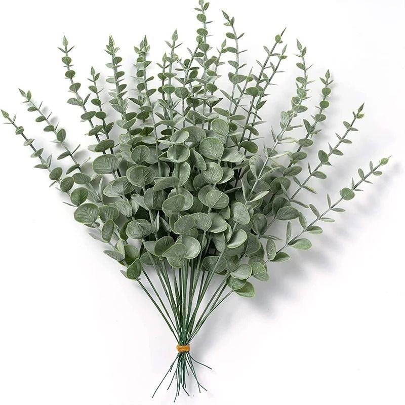 Artificial Eucalyptus Stems Leaves Fake Plants For Wedding Decor 7