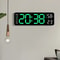 10 Inch Smart Mute LED Electronic Alarm Wall Clock With Thermometer 0