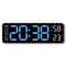 10 Inch Smart Mute LED Electronic Alarm Wall Clock With Thermometer 7