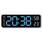 10 Inch Smart Mute LED Electronic Alarm Wall Clock With Thermometer 7