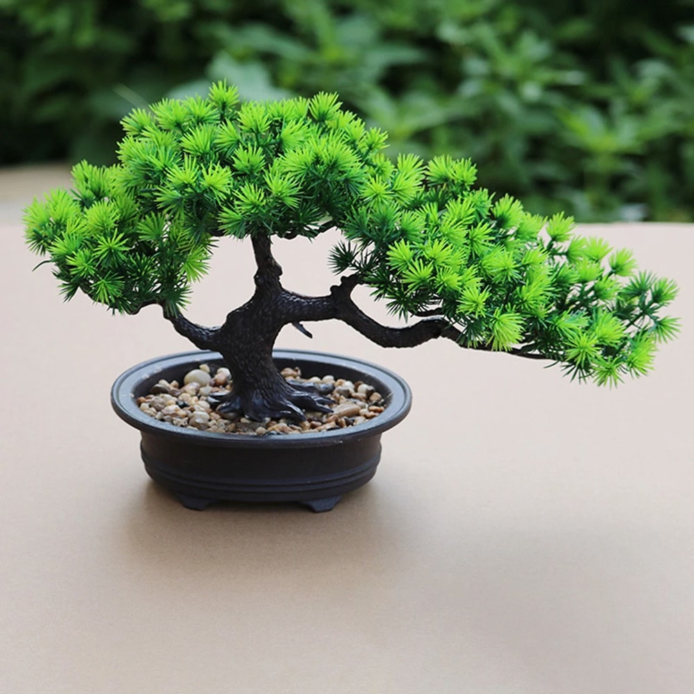 Artificial Bonsai Tree Japanese Pine For Modern Home And Office Decor 4
