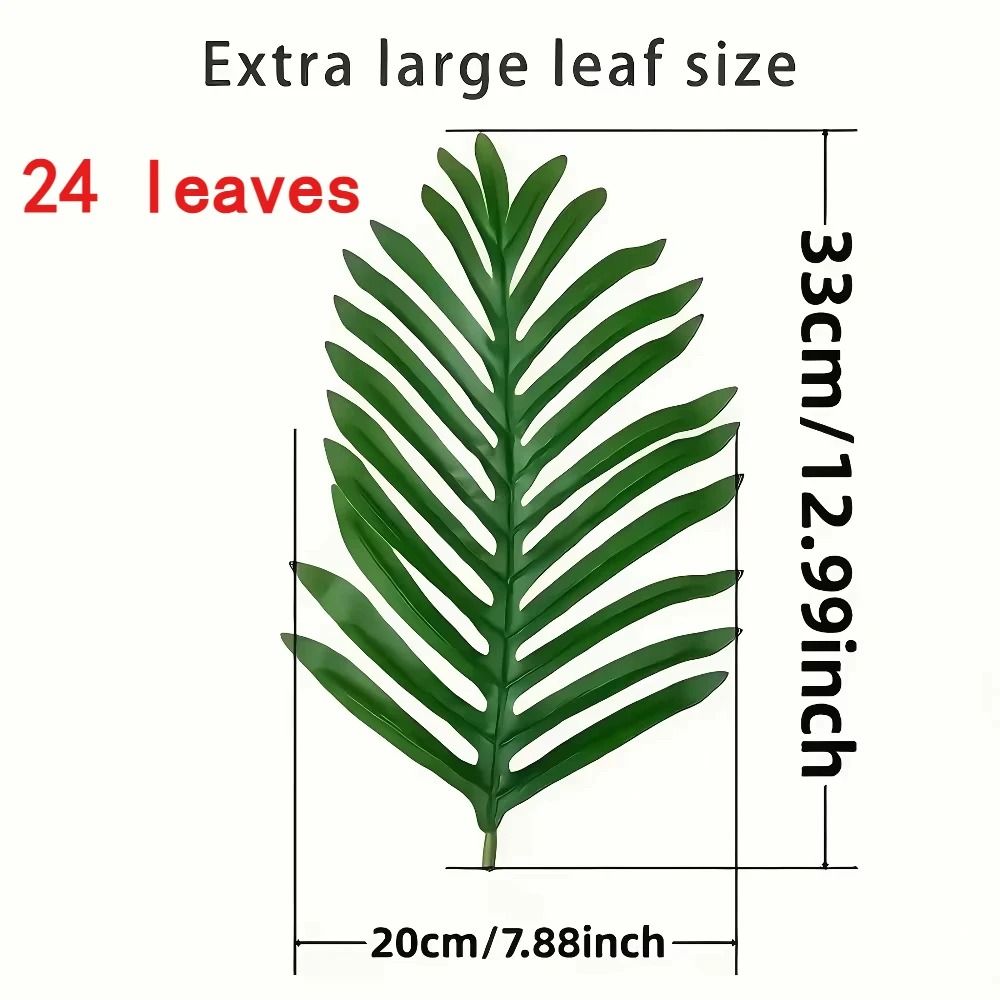 50 Inch Giant Artificial Palm Tree Realistic Full Lush Greenery For Home Decor 3