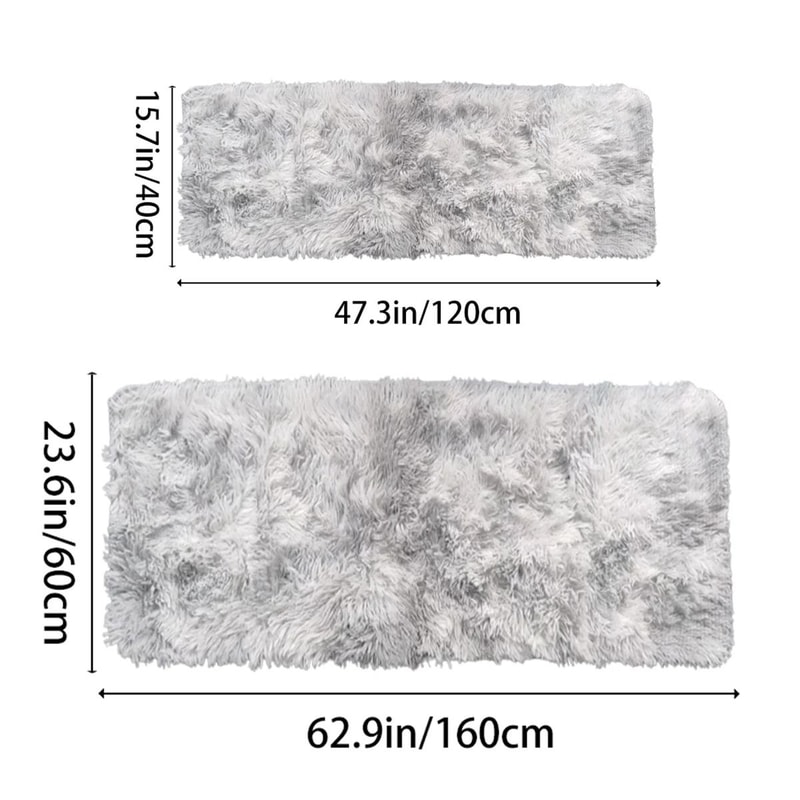 Ultra Soft Fluffy Area Rug Nonslip TieDyed Shaggy Carpet For Bedroom 1