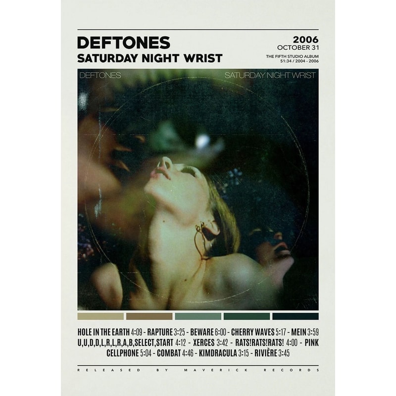 Deftones Band Album Cover Poster Canvas Print For Modern Wall Decor 10
