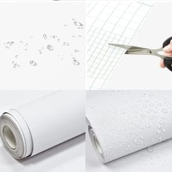 waterproof matte white vinyl self-adhesive wallpaper and contact paper