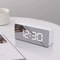 Modern White LED Mirror Digital Alarm Clock Desktop Time Night Light 0