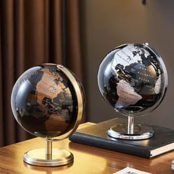 retro educational world globe | modern kids study desk decoration