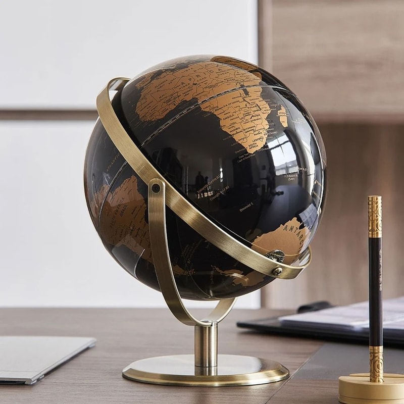 Retro Educational World Globe Modern Kids Study Desk Decoration 3