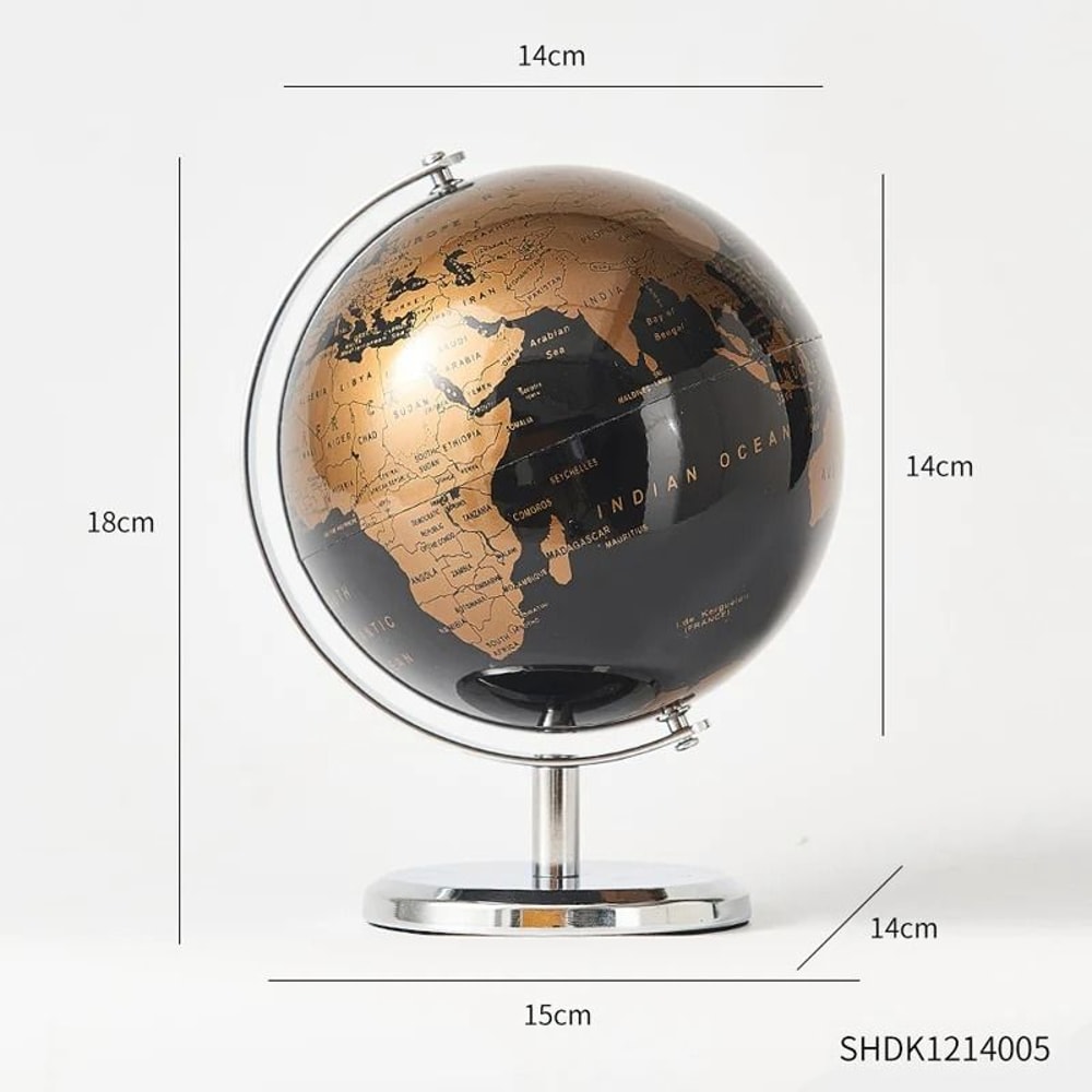 Retro Educational World Globe Modern Kids Study Desk Decoration 9