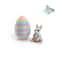3D Printed Rabbit Eggs Ornament Artistic Easter Animal Figurine 4