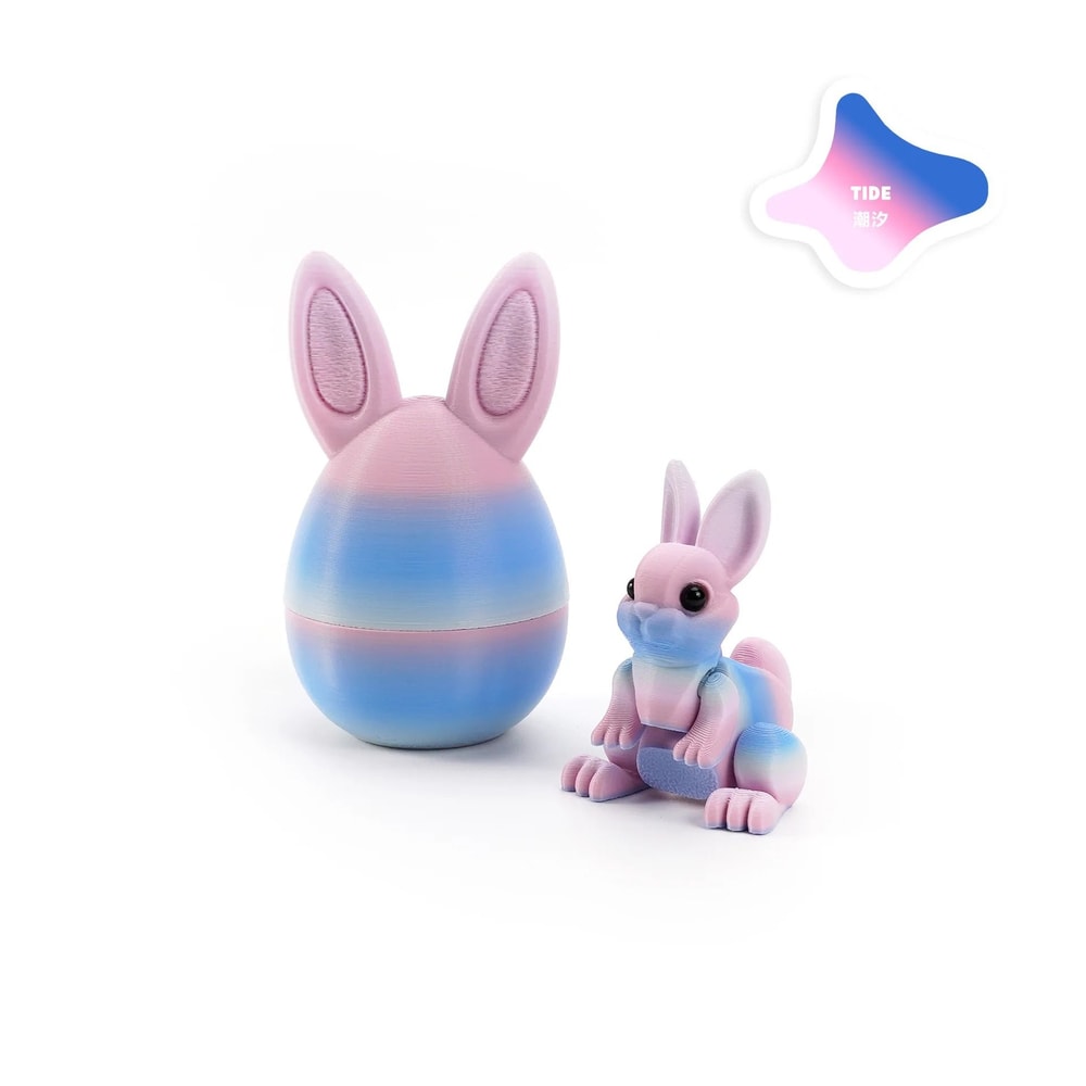 3D Printed Rabbit Eggs Ornament Artistic Easter Animal Figurine 19
