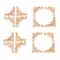 16pcs Natural Oak Wood Carved Corner Appliques Decorative Furniture Decals 3