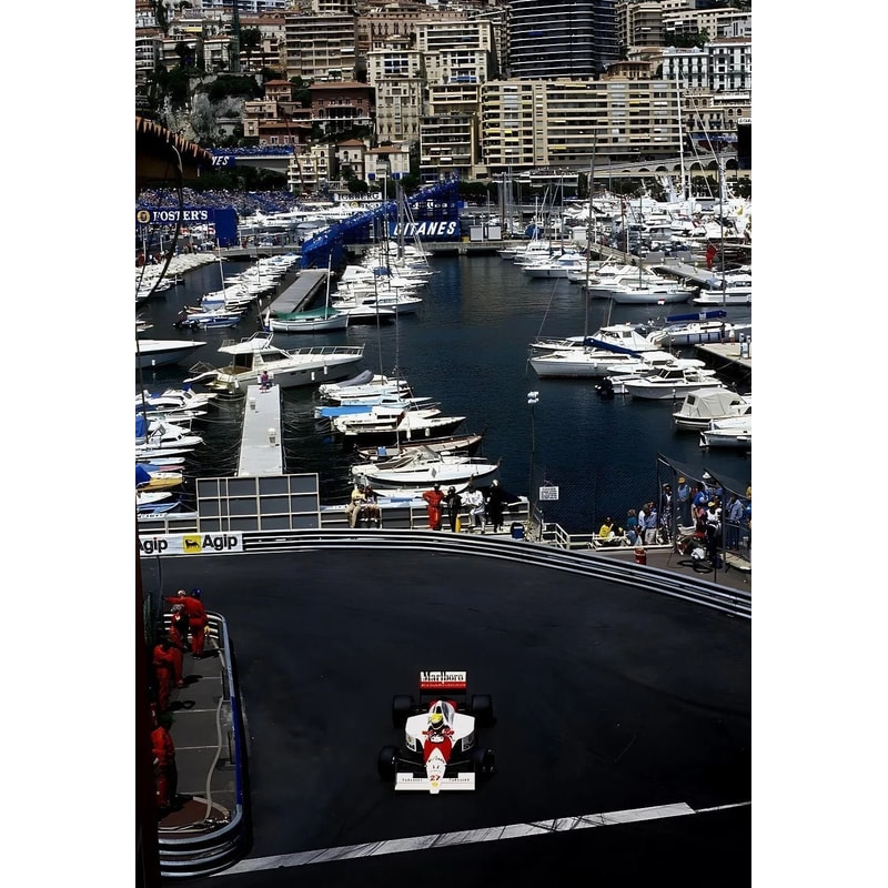 Vintage F1 Monaco Grand Prix Posters Max Verstappen Racing Canvas Art 21