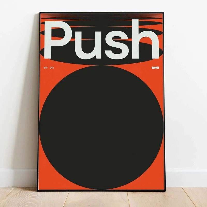 Modern Inspirational Quotes Poster Retro Typography Canvas Wall Art 11