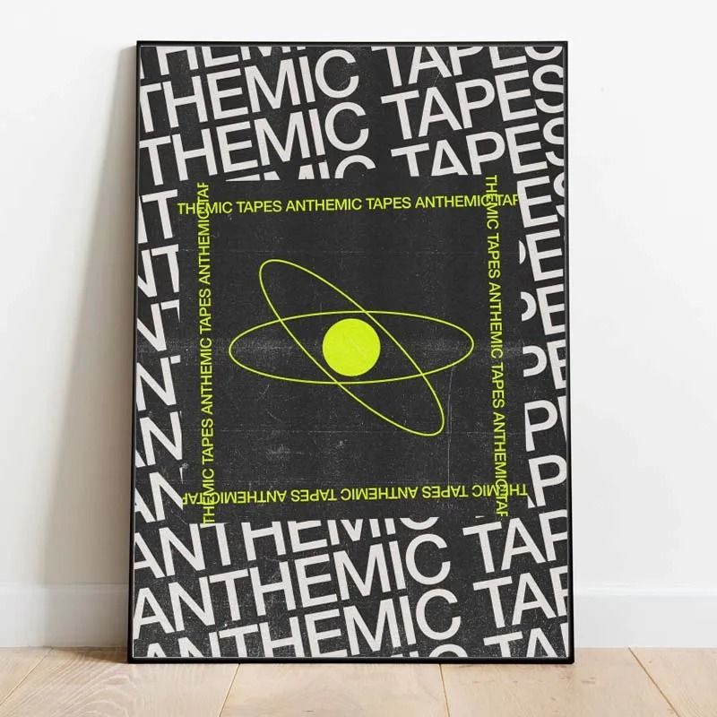 Modern Inspirational Quotes Poster Retro Typography Canvas Wall Art 7