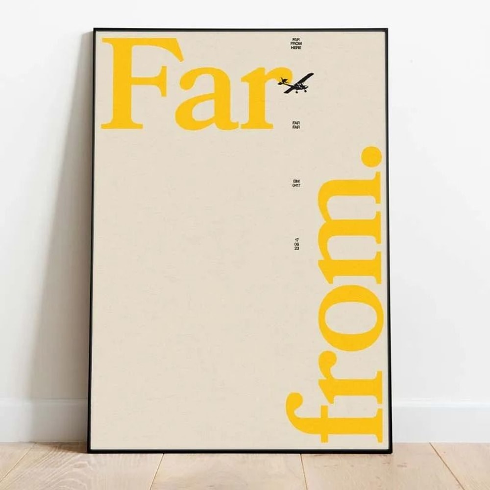 Modern Inspirational Quotes Poster Retro Typography Canvas Wall Art 28