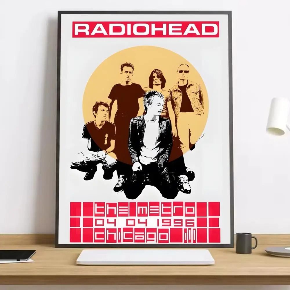 Radiohead In Rainbows Style Canvas Art Aesthetic Band Poster For Home Bar 17
