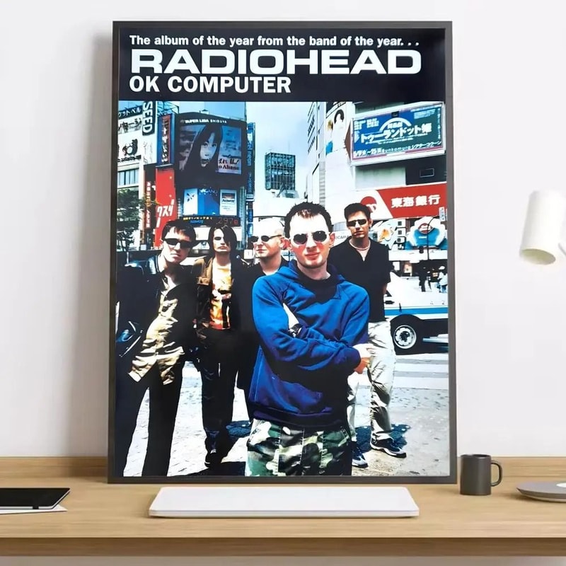 Radiohead In Rainbows Style Canvas Art Aesthetic Band Poster For Home Bar 25