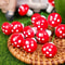 50pcs Mini Foam Mushroom Miniatures Red Spotted Artificial Fairy Garden Decor 3
