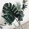 Artificial Monstera Palm Leaves Set Gold Green Silk Tropical Foliage 1