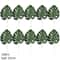 Artificial Monstera Palm Leaves Set Gold Green Silk Tropical Foliage 13