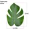 Artificial Monstera Palm Leaves Set Gold Green Silk Tropical Foliage 6