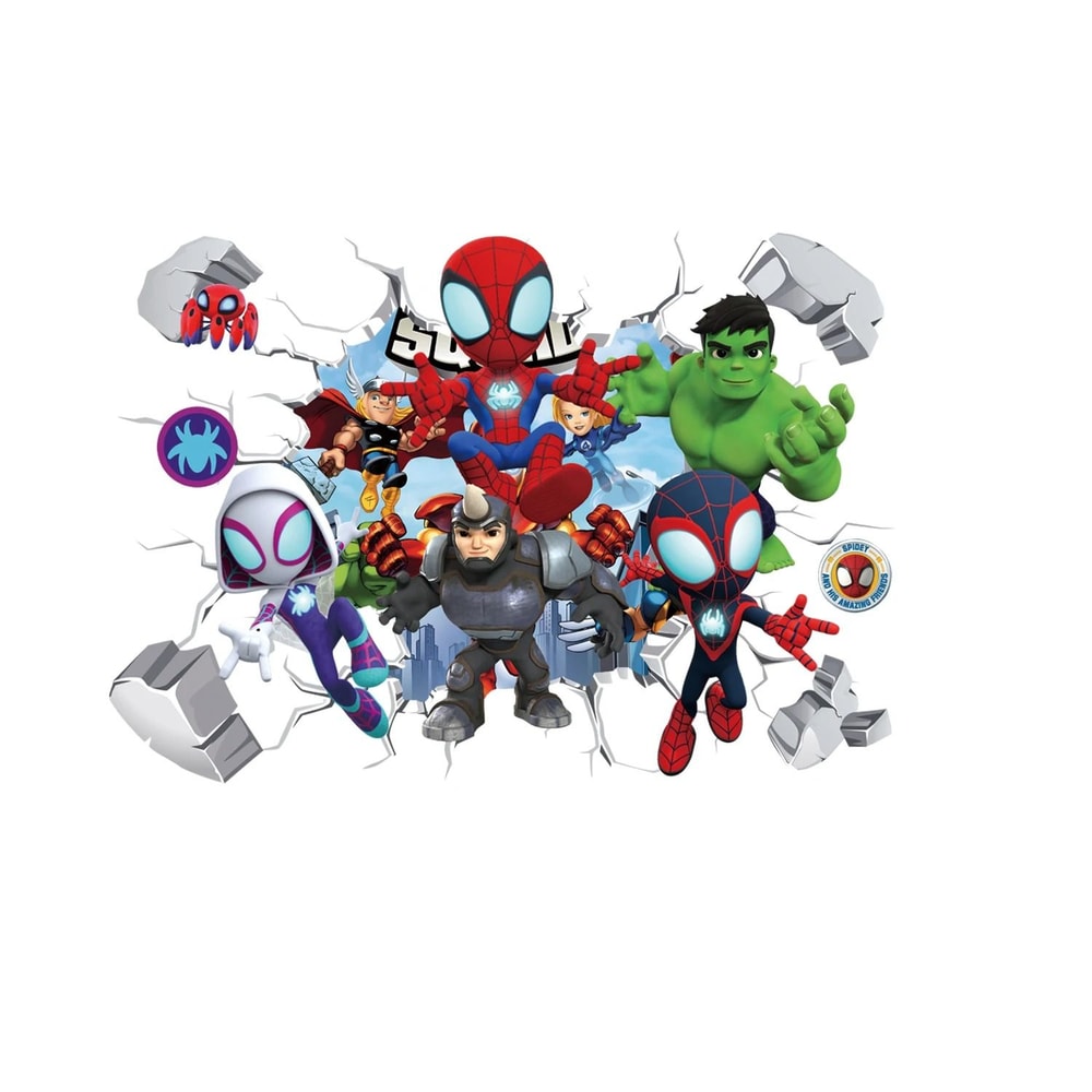 Spiderman Mini Superhero Wall Decal MarvelInspired Kids Room Mural 8