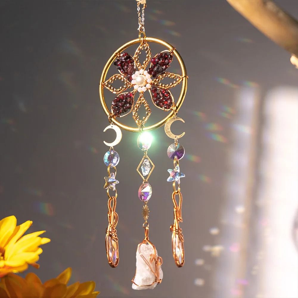 Crystal Butterfly Suncatcher Wind Chime Hanging Prism Window Pendant 5