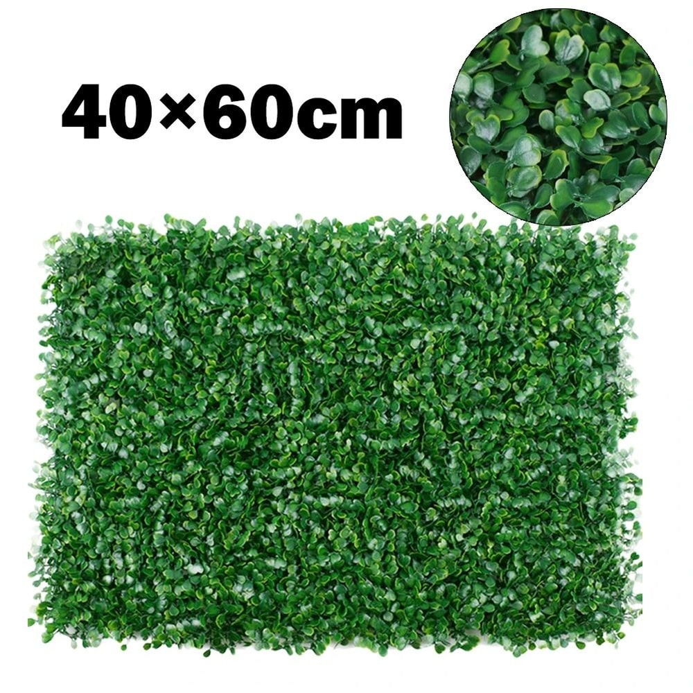 Premium Artificial Plant Wall Panel 40x60cm Foliage Hedge Simulated Lawn 0