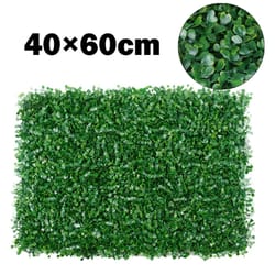 premium artificial plant wall panel | 40x60cm foliage hedge & simulated lawn