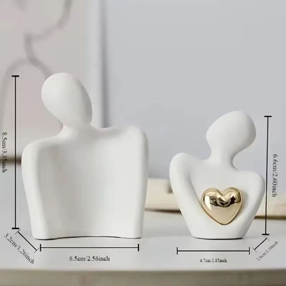 Love Embrace Couple Statue Romantic Minimalist Bedroom Interior Decoration 4