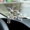 LongEared Rabbit Double Statue 2PC Cartoon Decoration Accessories 2
