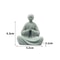 White Wishing Monk Statue Zen Oriental Buddhist Micro Landscape Ornament 8