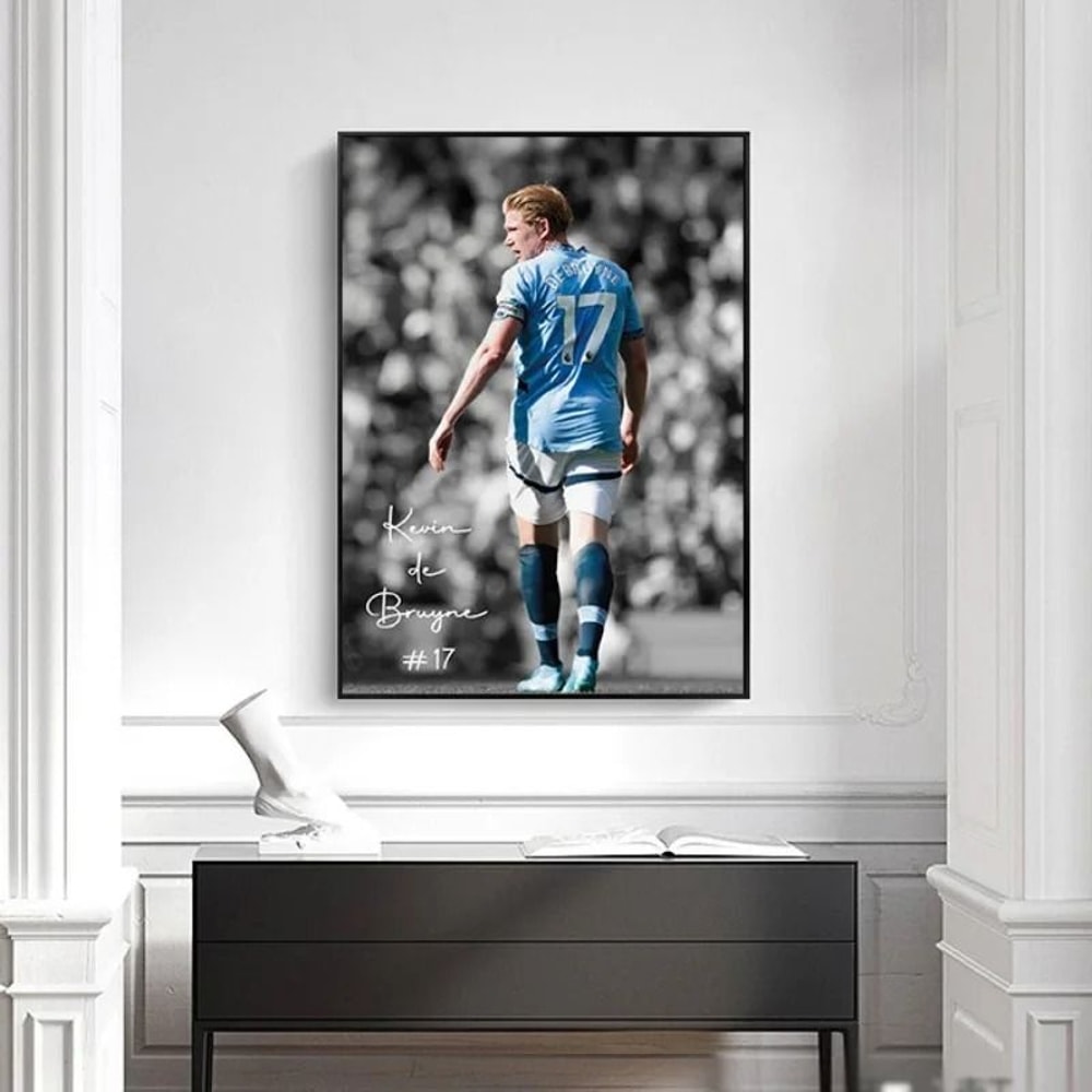 Famous Soccer Player Sports Poster Football Athlete Highlight Moment Canvas Art 1