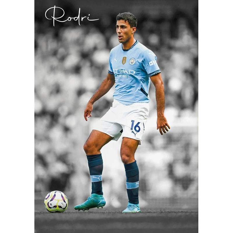 Famous Soccer Player Sports Poster Football Athlete Highlight Moment Canvas Art 7