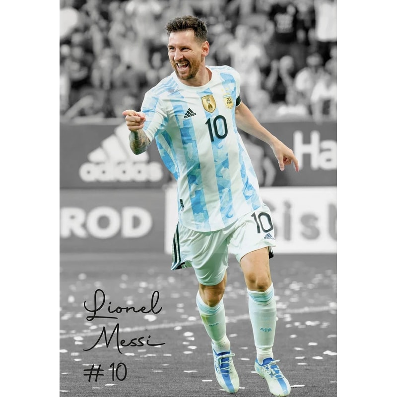 Famous Soccer Player Sports Poster Football Athlete Highlight Moment Canvas Art 25